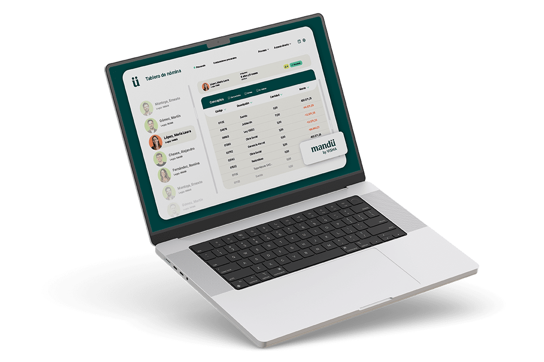 Plataforma HCM Mandu para gestión de nómina y personas, anteriormente Visma, integrada a procesos de RRHH